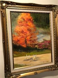 Sandra Pohl, oil on canvas, beautifully framed