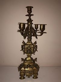 Candelabra, heavy and super ornate