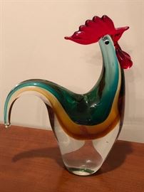 Blown Glass Rooster