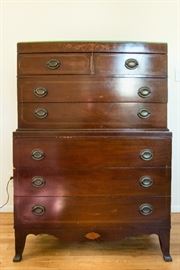 Antique Dresser with inlaid designs