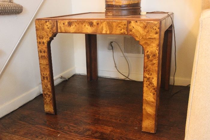 Mid-Century Wood Side Table 