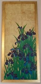 Gold Iris Painting 