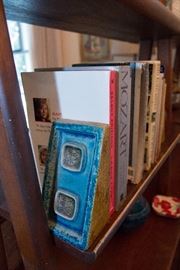 Vintage Ceramic Book ends, various art books as well as other genres available. 