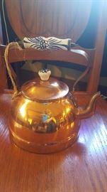Portugese copper tea kettle