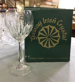 Galway Irish Crystal goblets