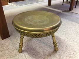 Brass stool, heater (?)