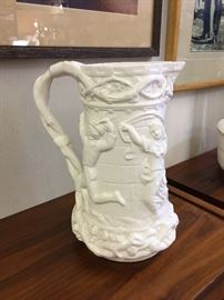 1860 molded jug "Paul et Virginie"