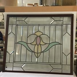 Large stained glass window