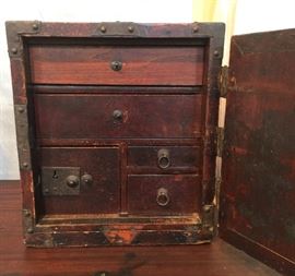 Inside of Tansu safe