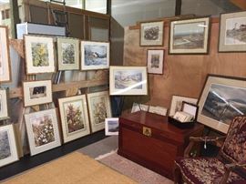 Nancy Taylor Stonington framed water color images of the NW