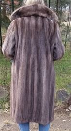 Silver mink coat 