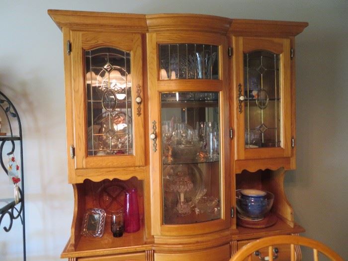 Beautiful Oak Curio Cabinet