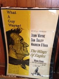 John Wayne "The Wings of Eagles" Original Movie Poster