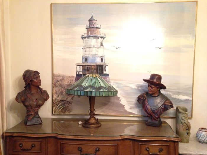 Lighthouse Painting by Lee Reynolds