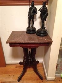 East lake Marble Top Lamp Table