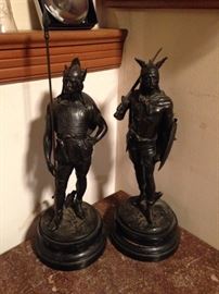 Pair of Viking Statues