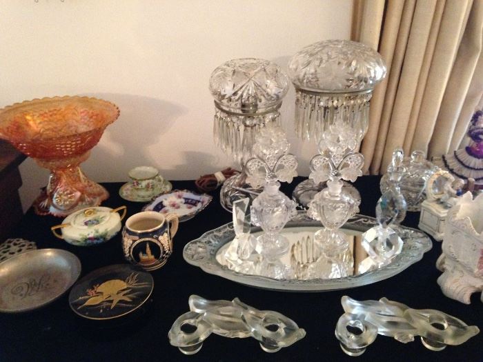 Crystal Dressing Table Lamps, Perfumes