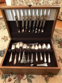 SILVER PLATED WARE AND BOX