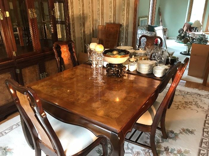 Formal dining room table and chairs