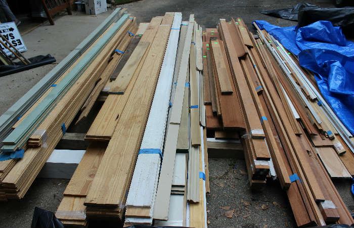 Just a small amount of the lumber from the mill shop.