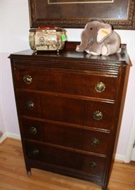 Antique mahogany chest.  In excellent condition.