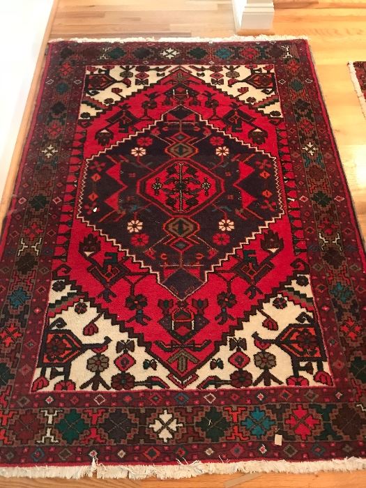 6’x 4’2” vintage middle eastern area rug