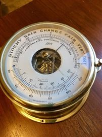 Schatz brass barometer 