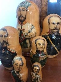  Handpainted Russian Matryoshka nesting dolls 