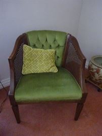 green 60's chair