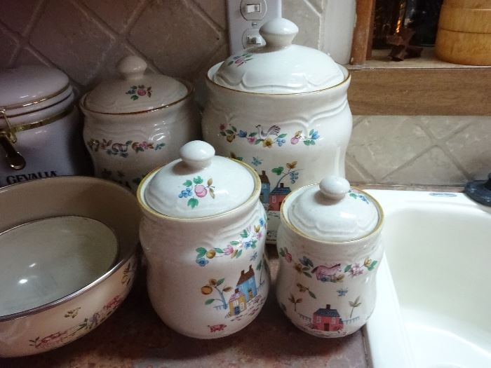 International Stoneware Canisters