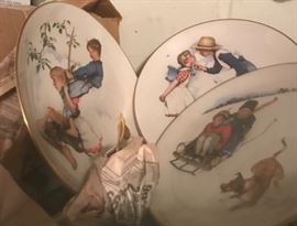 Norman Rockwell plates 
