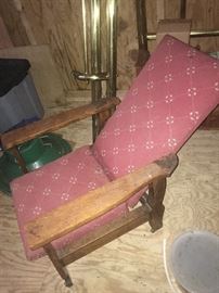 Antique child's recliner 