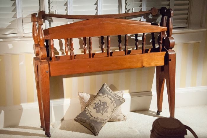 Cherokee indian hand made bed c1900