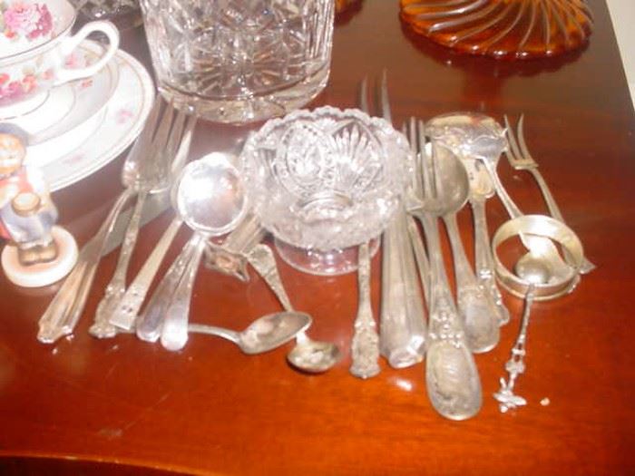 Some of the sterling flat ware