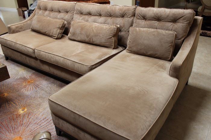 Plush two piece sectional.