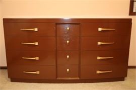 Rice Leader Manufactured Painted Brown Dresser Lullaby Series.