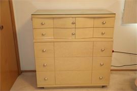 Highly-collectible-mid-century-Kent-Coffey-Tiffin-Blonde-Chest-of-Drawers