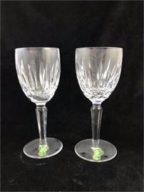 Waterford Crystal White Wine Glasses with Label