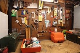 Assorted Power Tools and Hand Tools