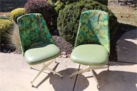 Two Brody Mid Century Vintage Kitchen Chairs