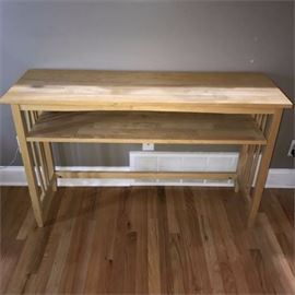 Contemporary Pine Sofa Table