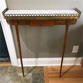 Vintage Wall-Mounted Demilune Console
