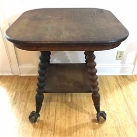 Antique Claw Foot Oak Table