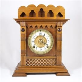 Antique c. 1878 Ansonia Clock Co Salem Gingerbread Clock