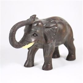 Vintage-Carved-Teak-Elephant