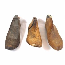 Antique Wooden Mens and Ladies Cobbler Shoe Forms