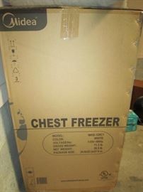 Chest freezer new in box white