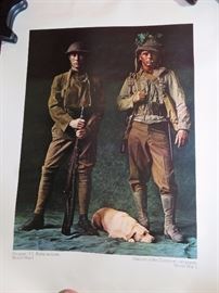 WWI & WWII Military Uniform Poster