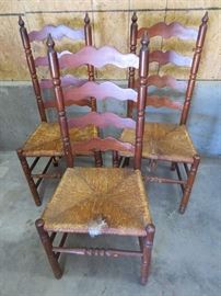 Antique Farm House Ladder Back Chair