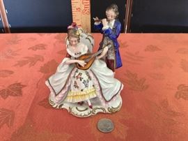 Antique 1850's Sitzendorf German Porcelain - Rare